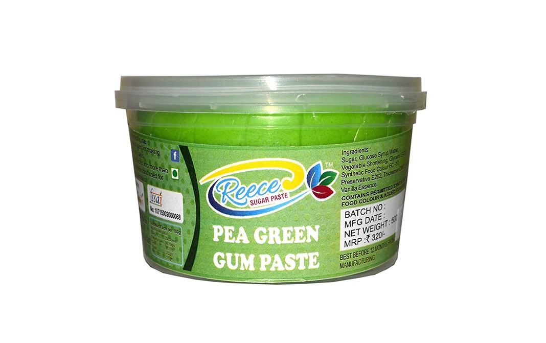 Reece Pea Green Gum Paste    Tub  500 grams